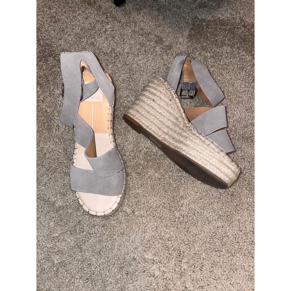 Only worn once for a few hours! Sz 6 wedge sandal